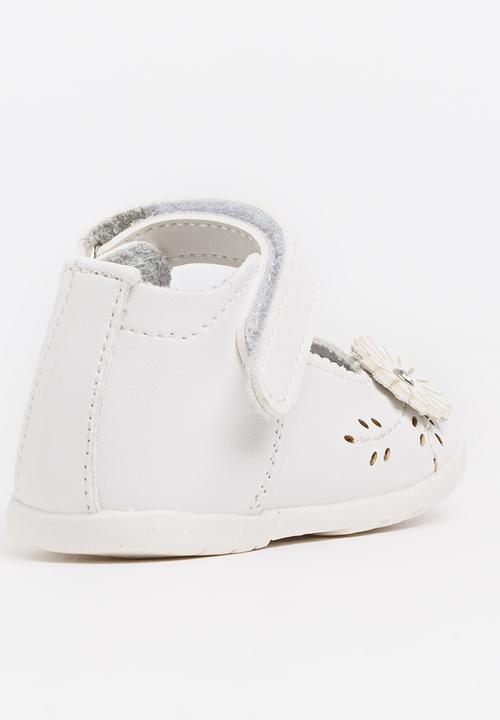 Bubblegummers - Velcro Strap Sandals White