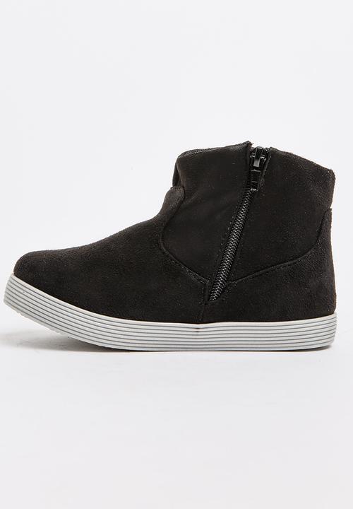 Jumbo - Flower Print Boot Black