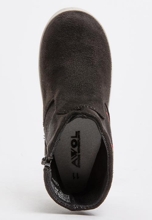 Jumbo - Flower Print Boot Black