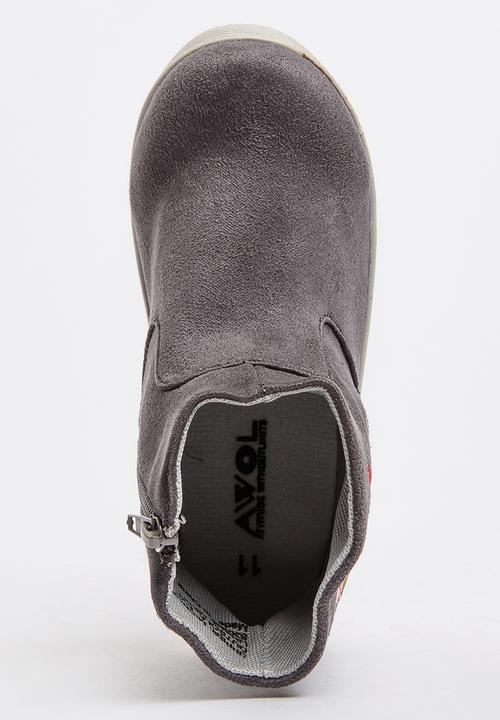 Jumbo - Flower Print Boot Grey