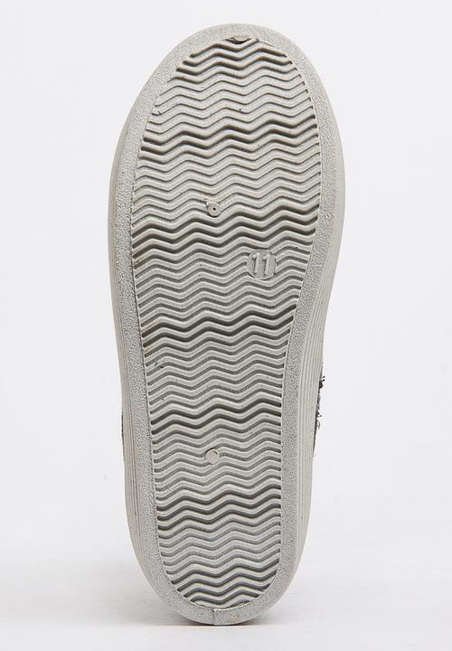 Jumbo - Flower Print Boot Grey
