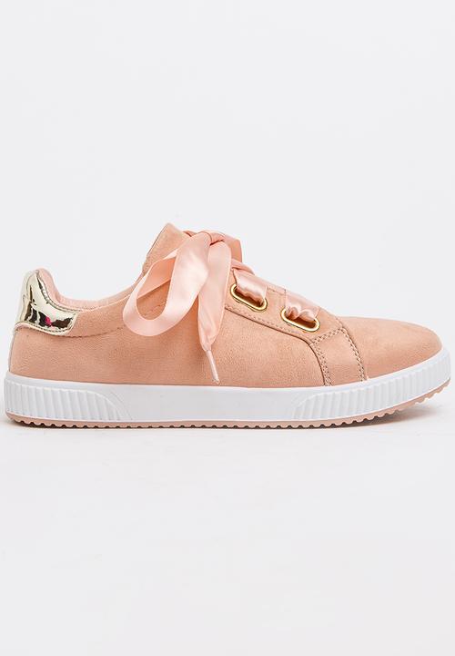 Jumbo - Satin Lace Sneaker Mid Pink