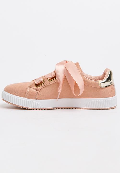 Jumbo - Satin Lace Sneaker Mid Pink