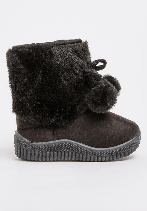 Jumbo - Faux Fur Boot Black