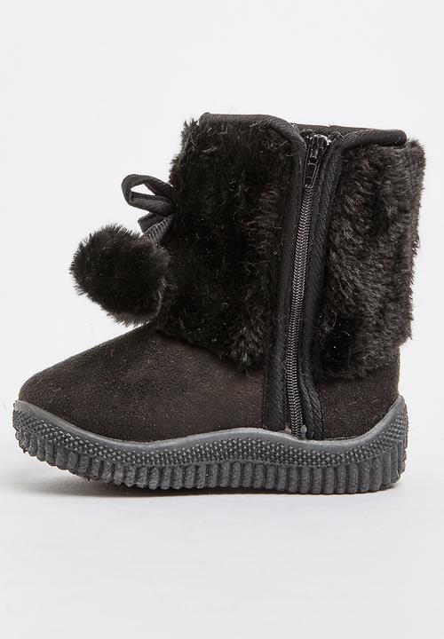 Jumbo - Faux Fur Boot Black