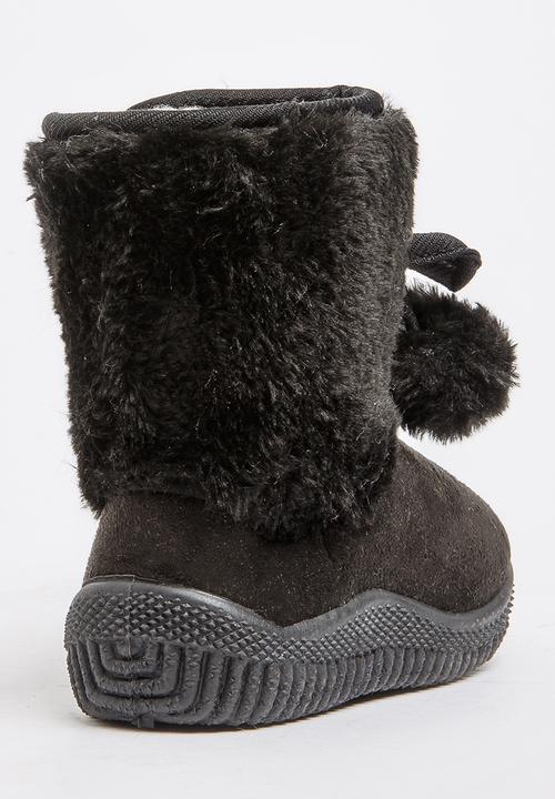 Jumbo - Faux Fur Boot Black
