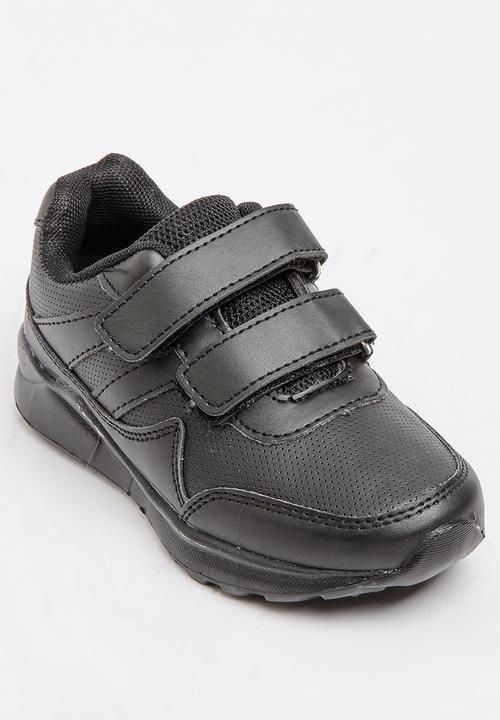 Jumbo - Double velcro strap sneaker  - black