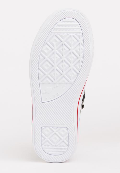 Pop Candy - Girls Flower Embellished Sneaker Black