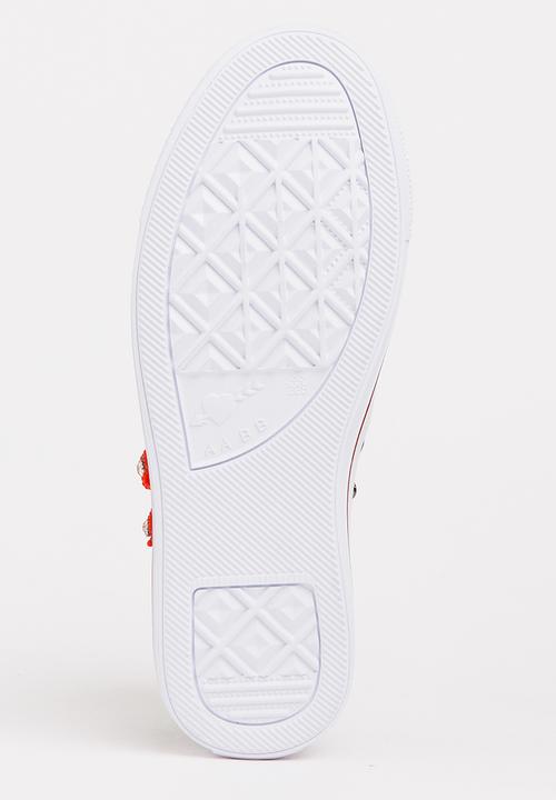 Pop Candy - Girls Flower Embellished Sneaker White