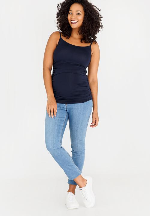 Cherry Melon - Basic Cami with Side Detail Navy