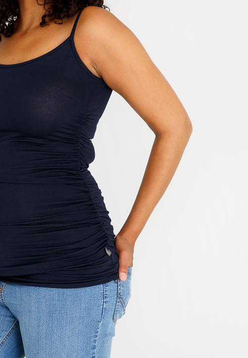 Cherry Melon - Basic Cami with Side Detail Navy