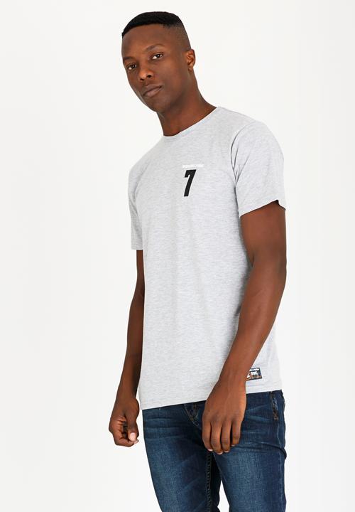 DC - Lucky Seven Cotton Tee Grey Melange