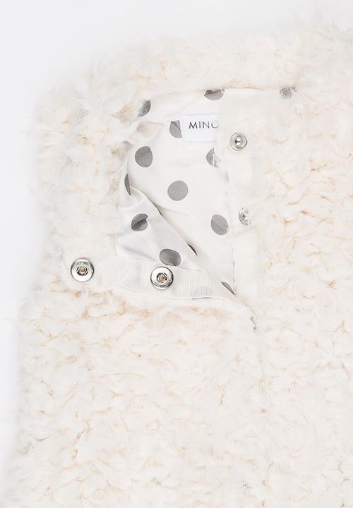 MINOTI - Fluffy gilet - off white