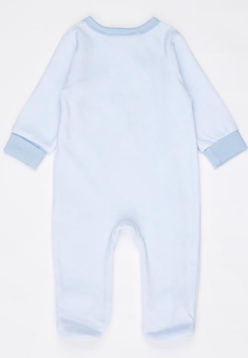 MINOTI - Velour sleep suit - blue 
