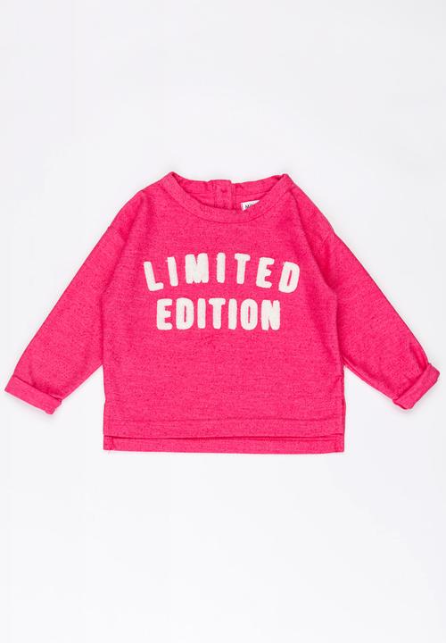 MINOTI - Slouch Printed Flecks Jumper Pale Pink