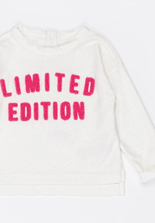 MINOTI - Slouch Printed Flecks Jumper Cream