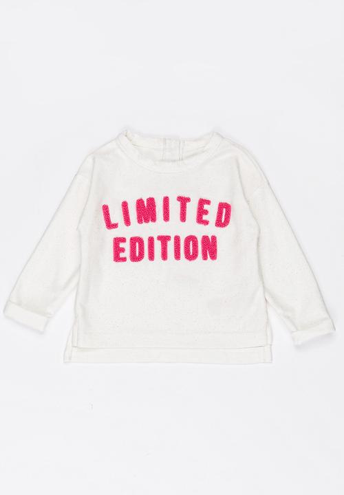 MINOTI - Slouch Printed Flecks Jumper Cream