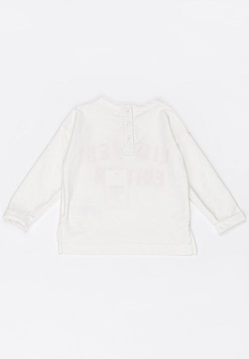 MINOTI - Slouch Printed Flecks Jumper Cream