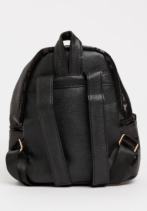 Pop Candy - Girls Sequin Backpack Black