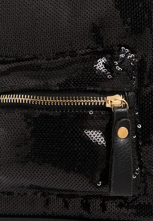 Pop Candy - Girls Sequin Backpack Black