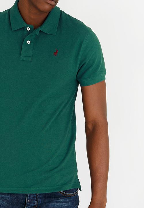 POLO - Classic Stretch Pique Golfer Dark Green