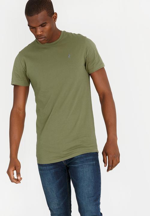 Polo Jeans Co. - Plain Longer Length Tee Khaki Green