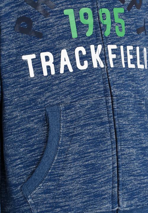 MINOTI - Printed Marl Hoodie Grey