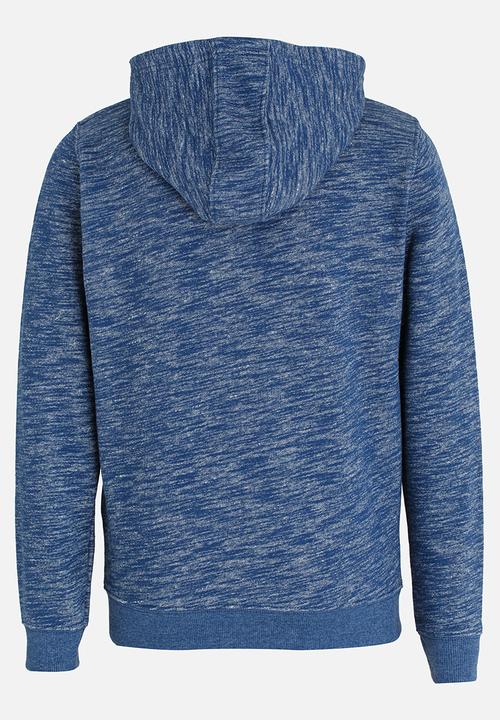 MINOTI - Printed Marl Hoodie Grey