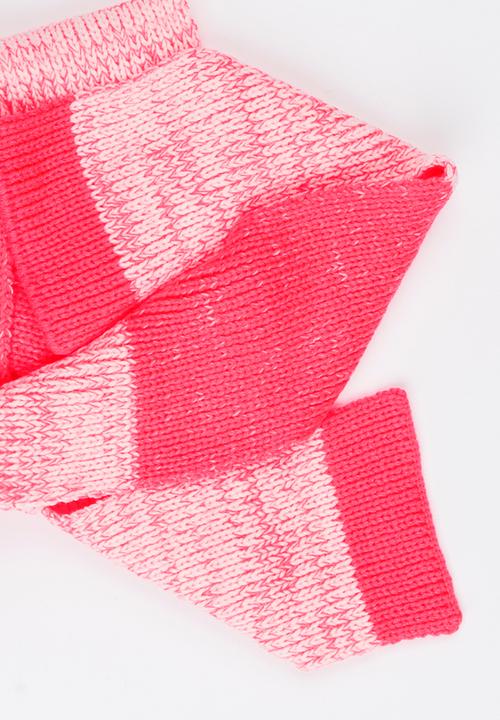 MINOTI - Extra Long Stripe Scarf Coral