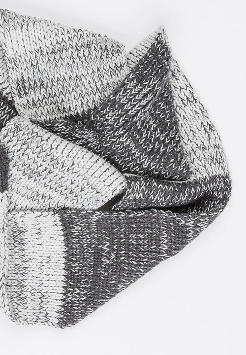 MINOTI - Extra Long Stripe Scarf Grey