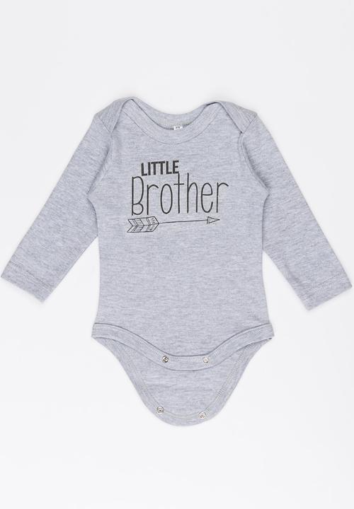 Funky Shop - Slogan Baby Grow Grey