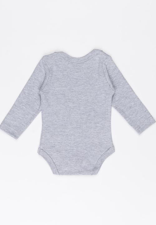 Funky Shop - Slogan Baby Grow Grey