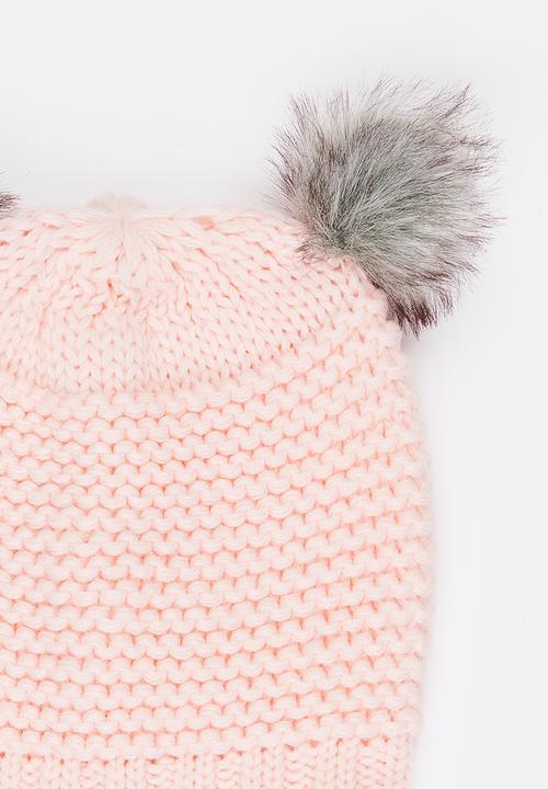MINOTI - Reverse Knit Beanie Mid Pink