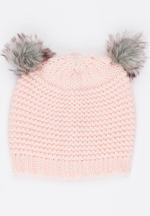 MINOTI - Reverse Knit Beanie Mid Pink