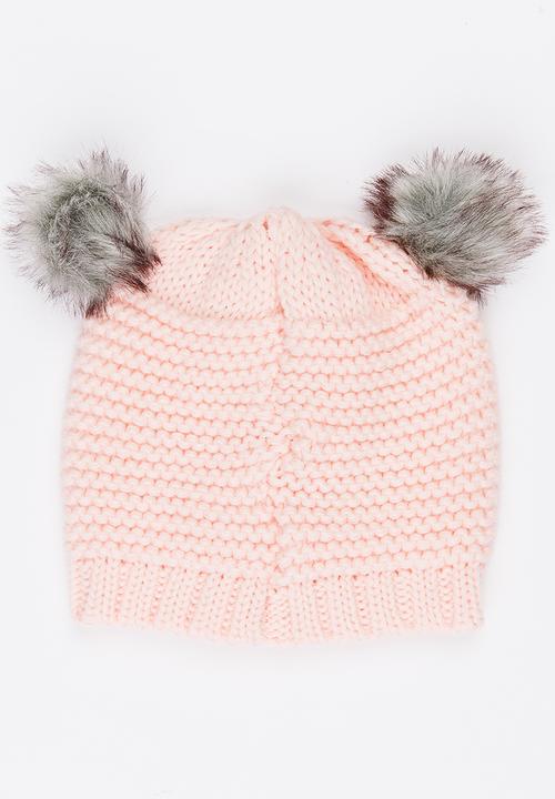 MINOTI - Reverse Knit Beanie Mid Pink