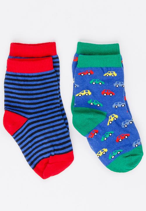 MINOTI - 2 Pack Multi-colour Ankle Socks Multi-colour