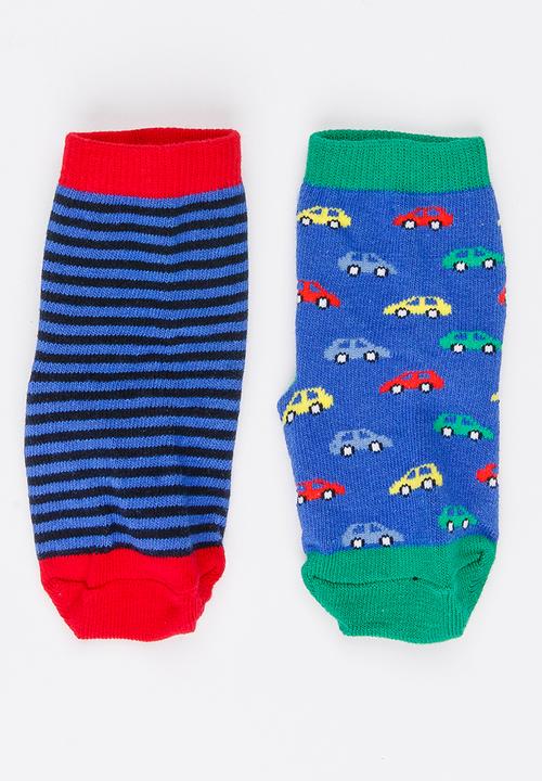 MINOTI - 2 Pack Multi-colour Ankle Socks Multi-colour