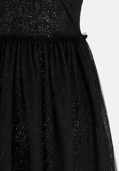 MINOTI - Glitter Print Tutu Dress Black