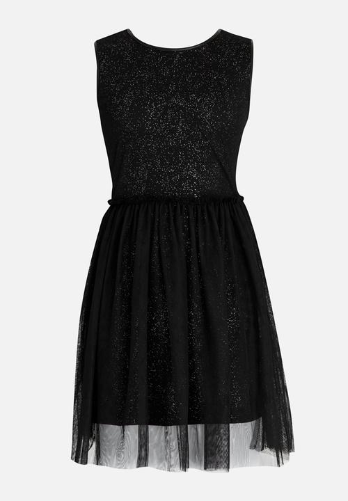 MINOTI - Glitter Print Tutu Dress Black