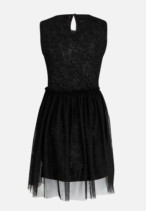 MINOTI - Glitter Print Tutu Dress Black