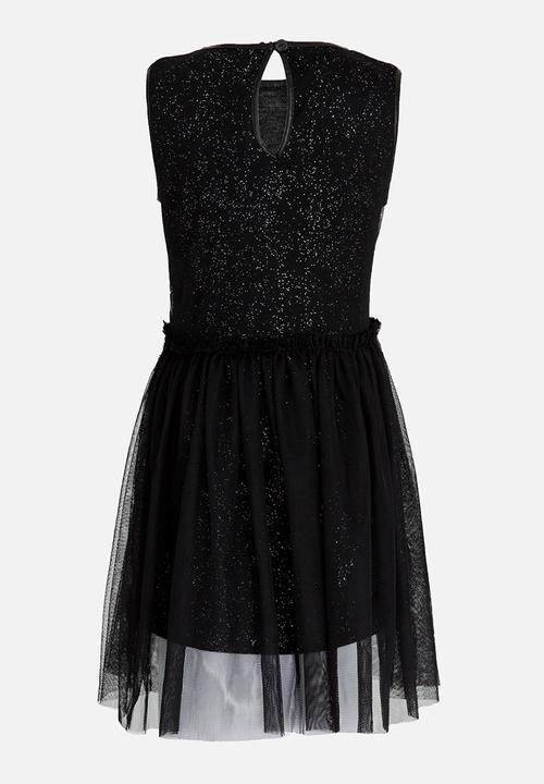 MINOTI - Glitter Print Tutu Dress Black