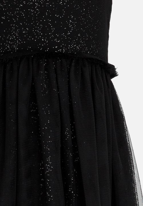 MINOTI - Glitter Print Tutu Dress Black