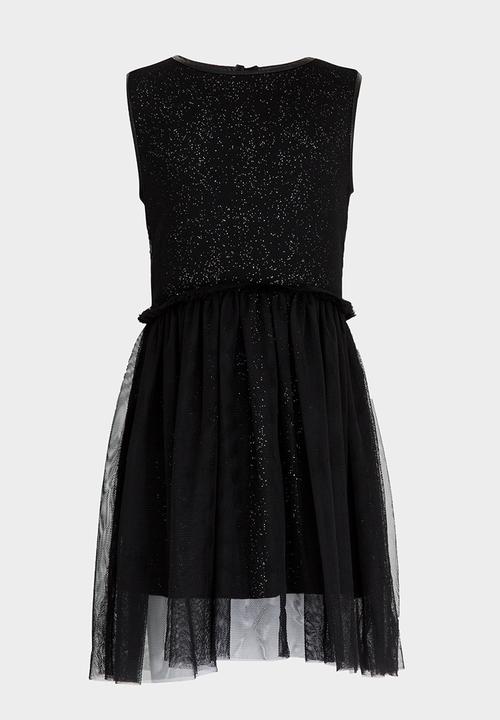 MINOTI - Glitter Print Tutu Dress Black