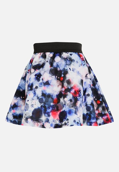 MINOTI - Printed Skater Skirt Multi-colour