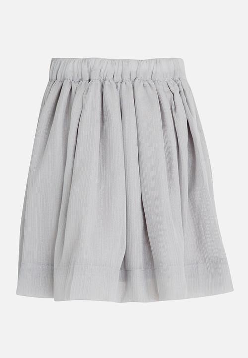 MINOTI - Full Textured Skirt Mid Grey