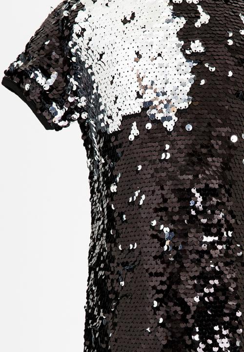 MINOTI - Reversible Sequin Dress Black