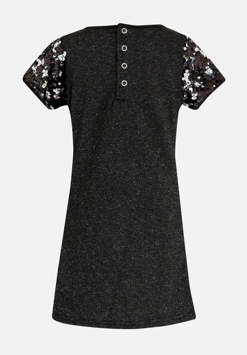 MINOTI - Reversible Sequin Dress Black