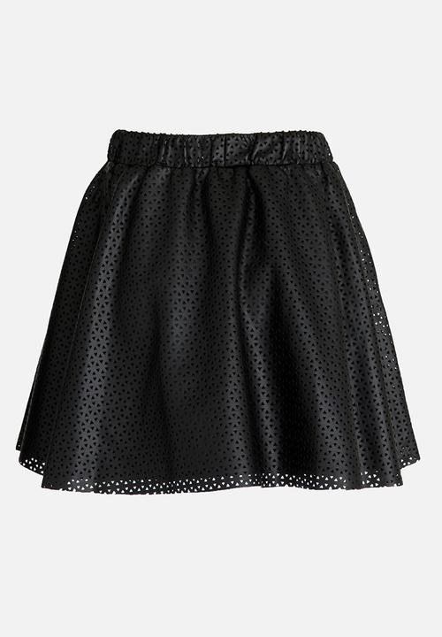 MINOTI - Laser Cut Neoprene Skater Skirt Charcoal