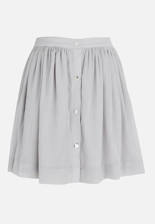 MINOTI - Full Textured Skirt Mid Grey