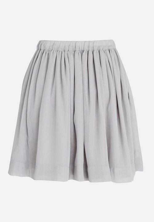 MINOTI - Full Textured Skirt Mid Grey
